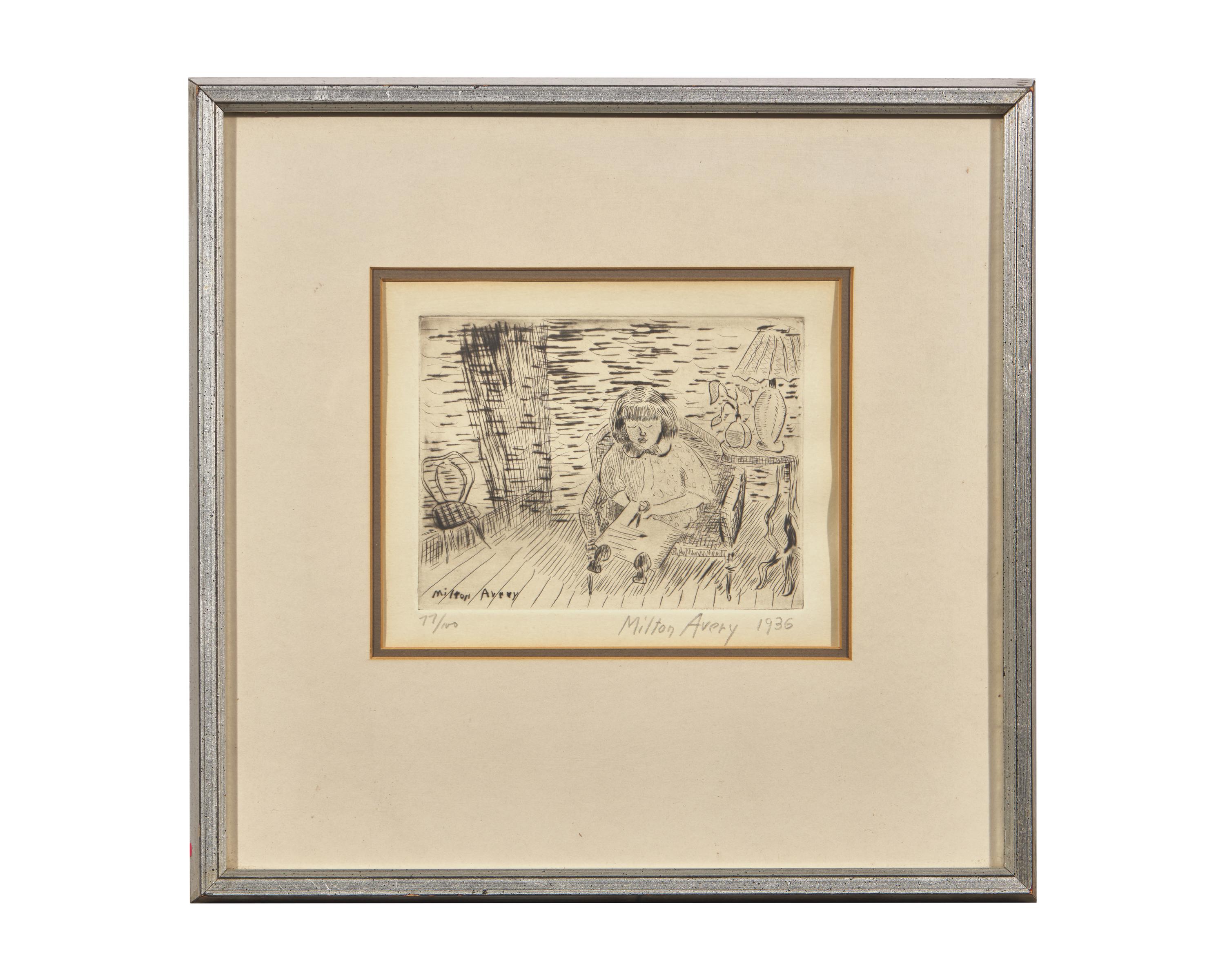 Child Cutting, 1936