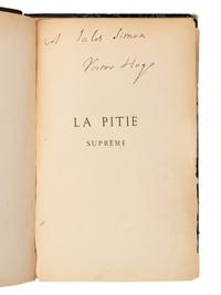 HUGO, Victor (1802-1885). A Pitié Suprême . Paris: Calmann Lévy, 1879.