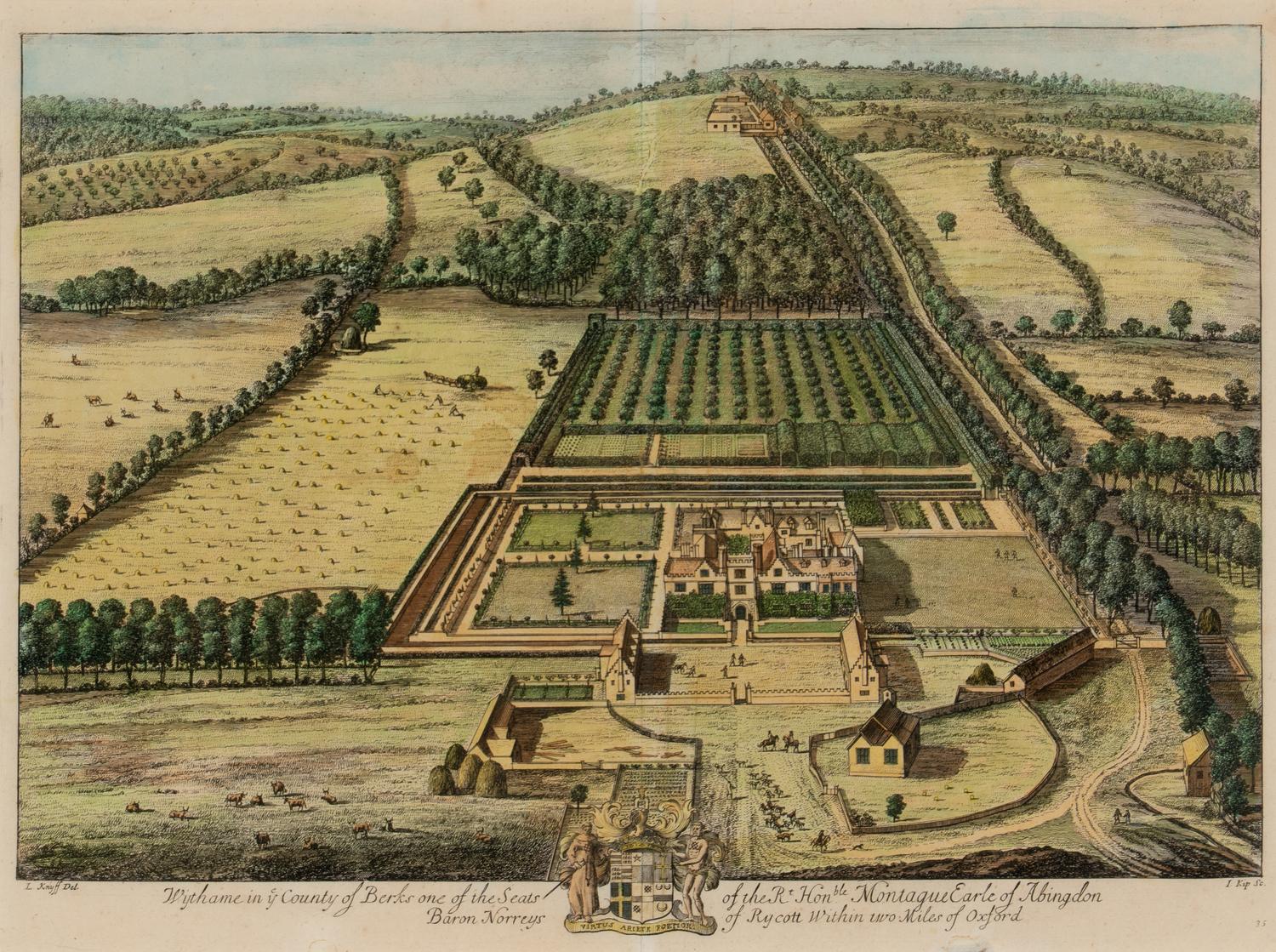 A Set of Eight Hand-Colored Engravings