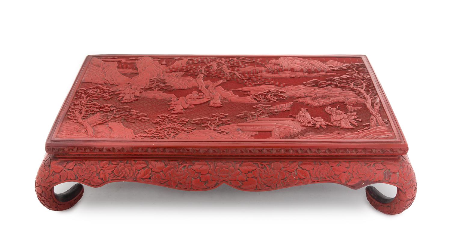 A Cinnabar Lacquer Kang Table