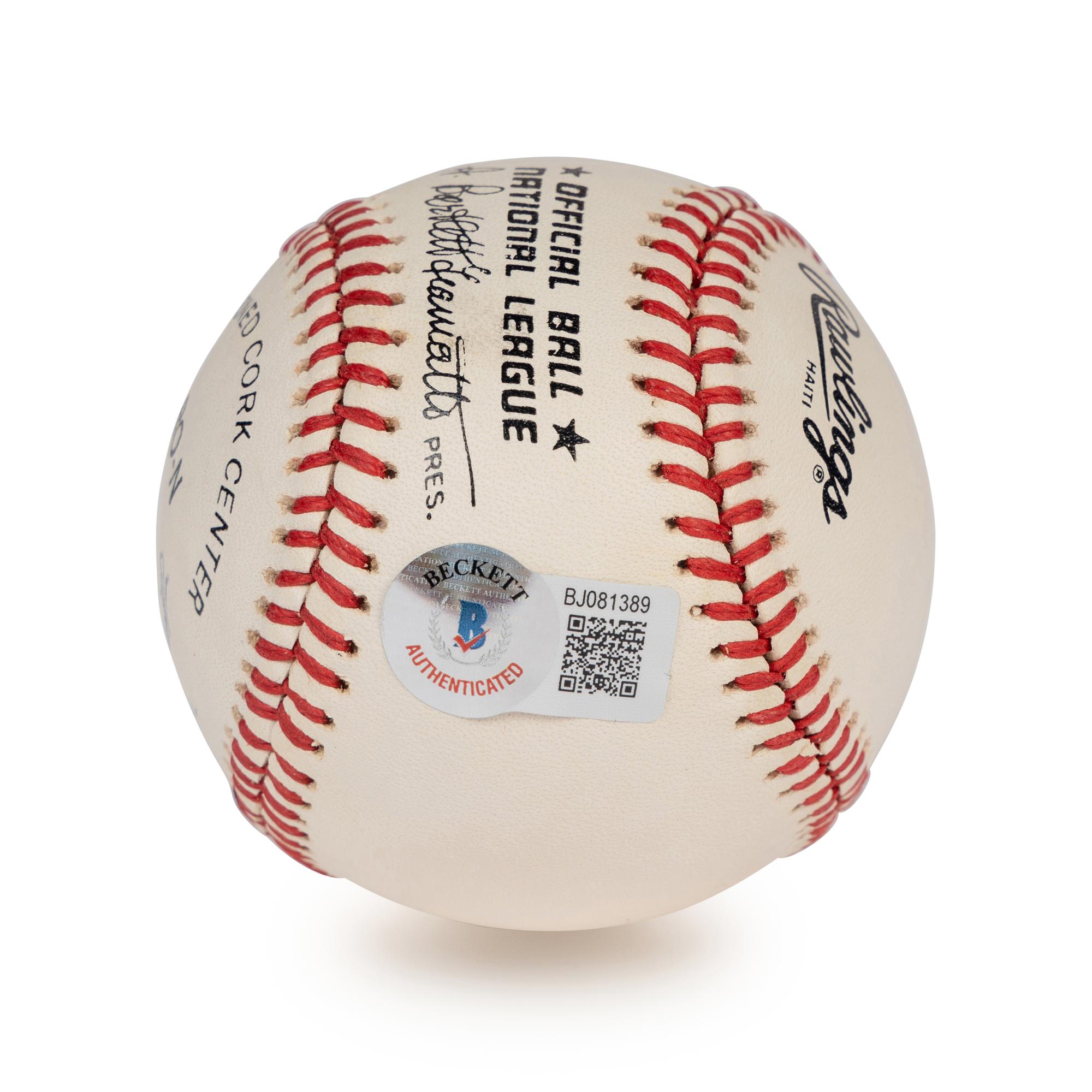 A James Cool Papa Bell Single Signed Autograph Baseball (Beckett Authentication Services Certified),