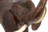A Leather Elephant Foot Stool Attributed to Omersa and Co.