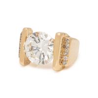 DIAMOND AND YELLOW GOLD RING