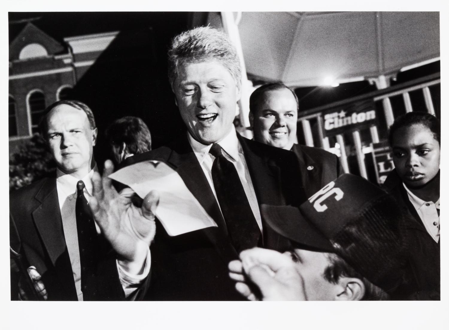 (NATIONAL ENQUIRER; CLINTON, BILL) 5 photos, with credit to Ron Gallela and Wide World Photos.