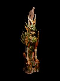 A Sancai Glazed Pottery Figure of an Earth Spirit