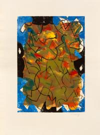 Mark Tobey, (American, 1890-1976), A group of 5 prints: They've Come Back II, 1971 Divertimento, 1971 Glowing Fall, 1975 Liberation, 19