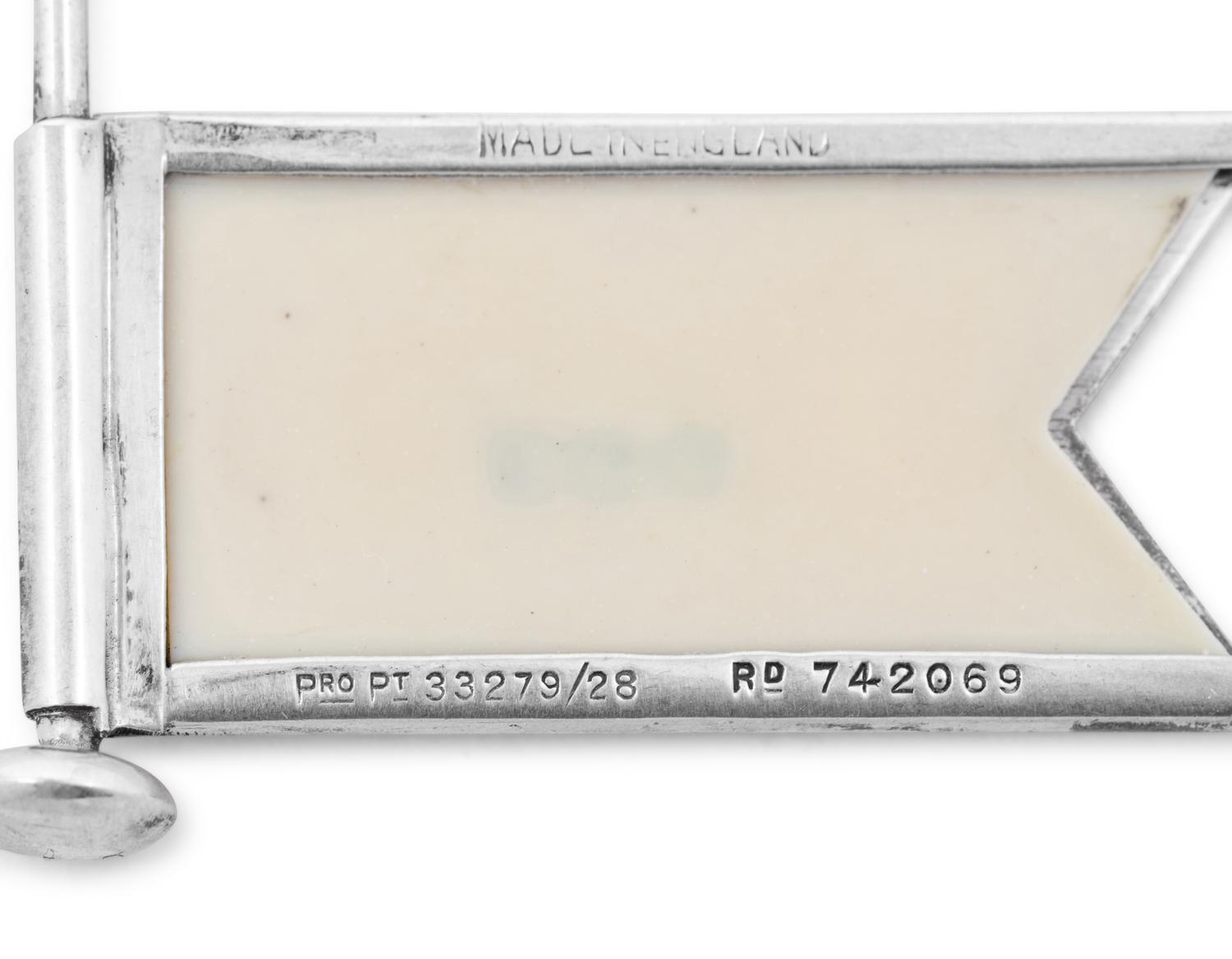 A Set of Eleven English Silver Sandwich Tags