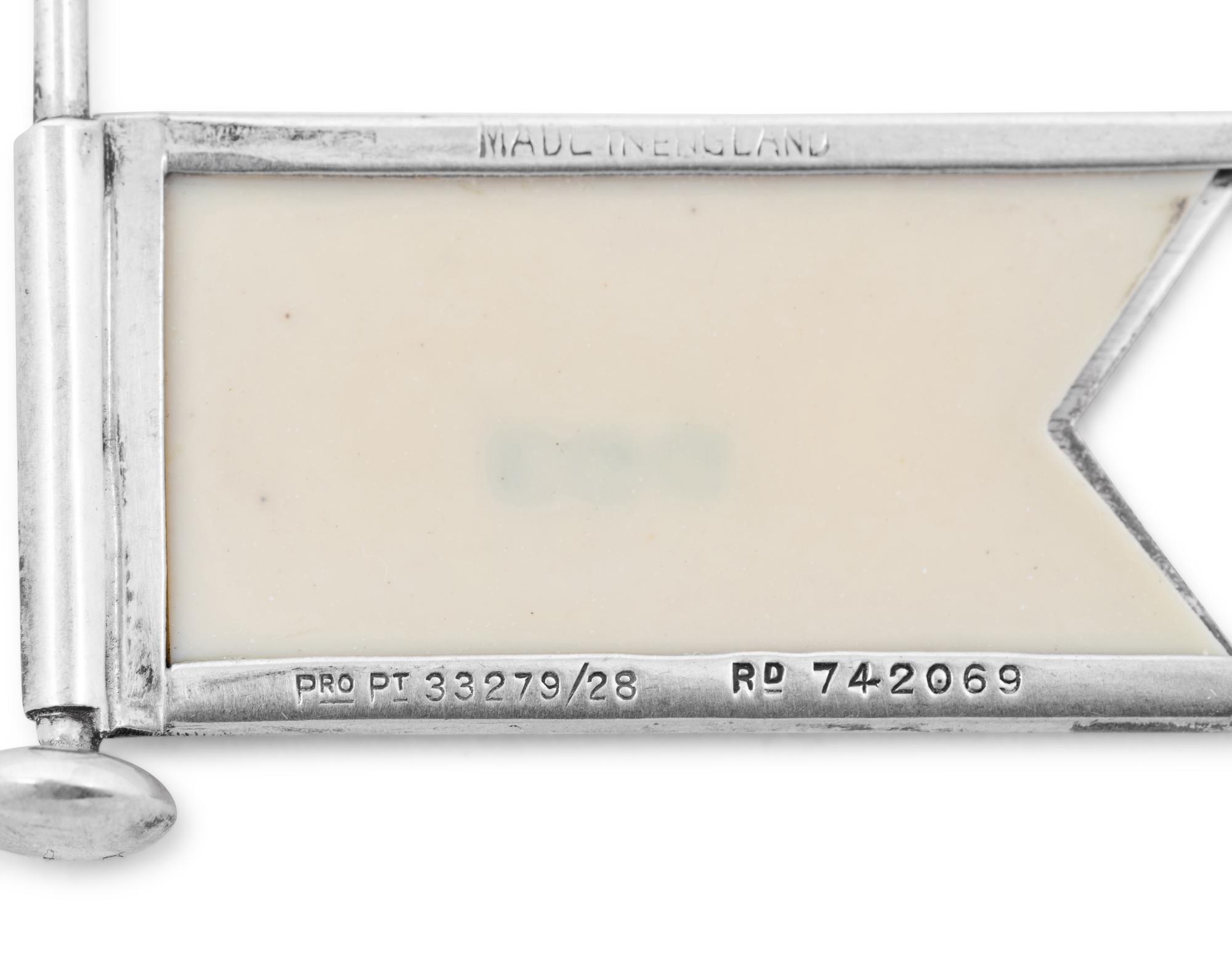 A Set of Eleven English Silver Sandwich Tags
