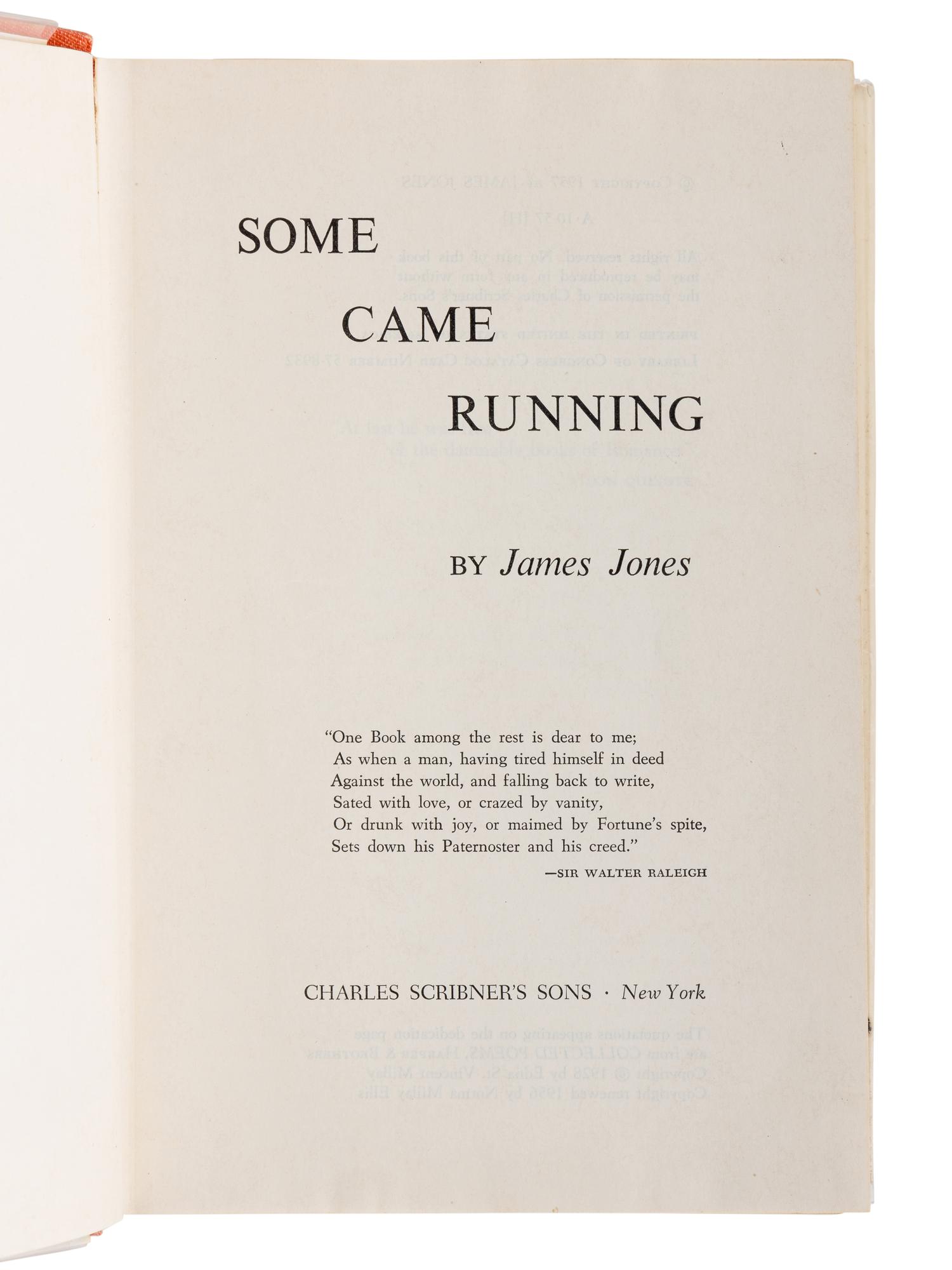 JONES, James (1921-1977). A group of 4 works, MOST FIRST EDITION, comprising: