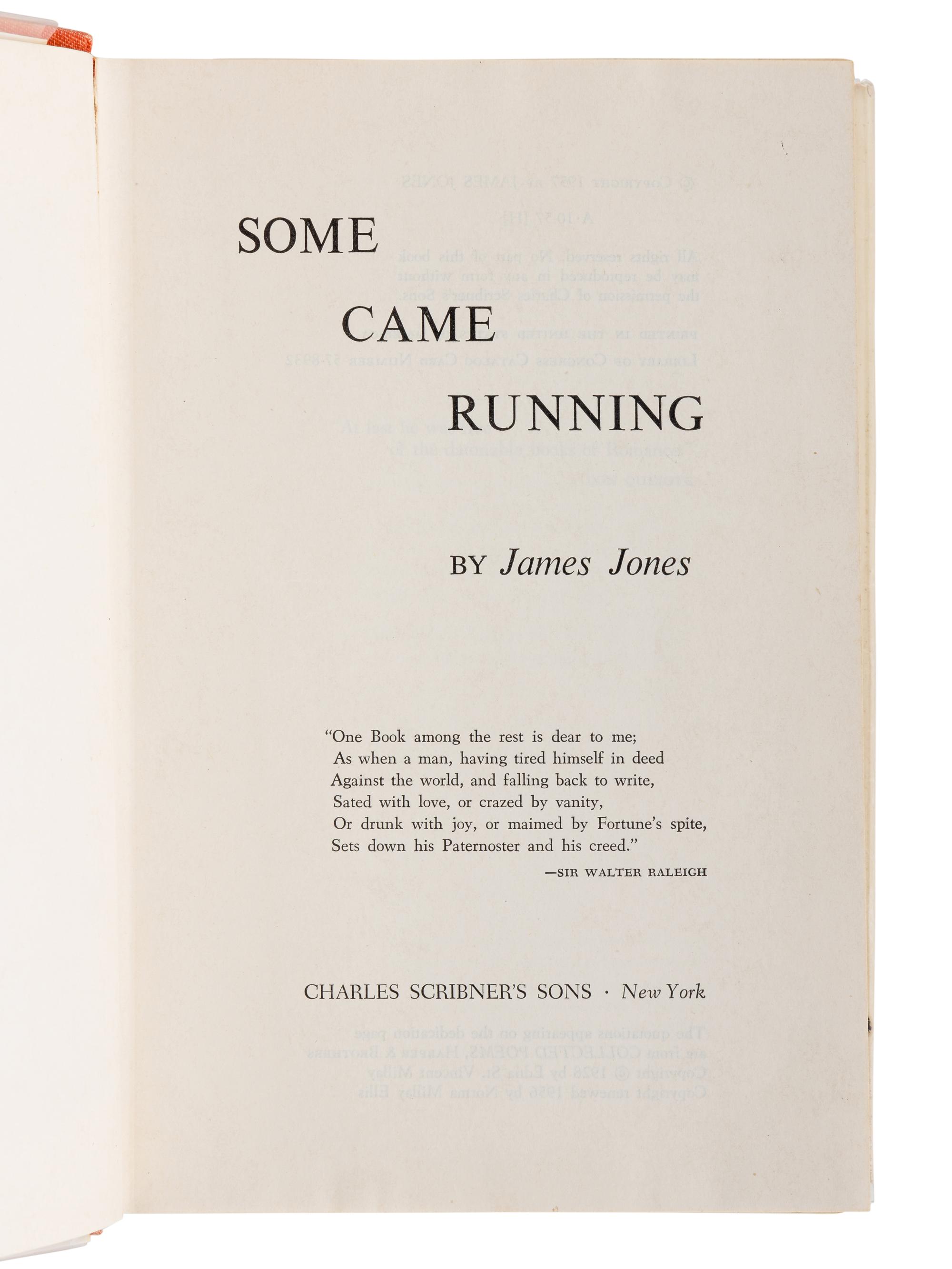 JONES, James (1921-1977). A group of 4 works, MOST FIRST EDITION, comprising: