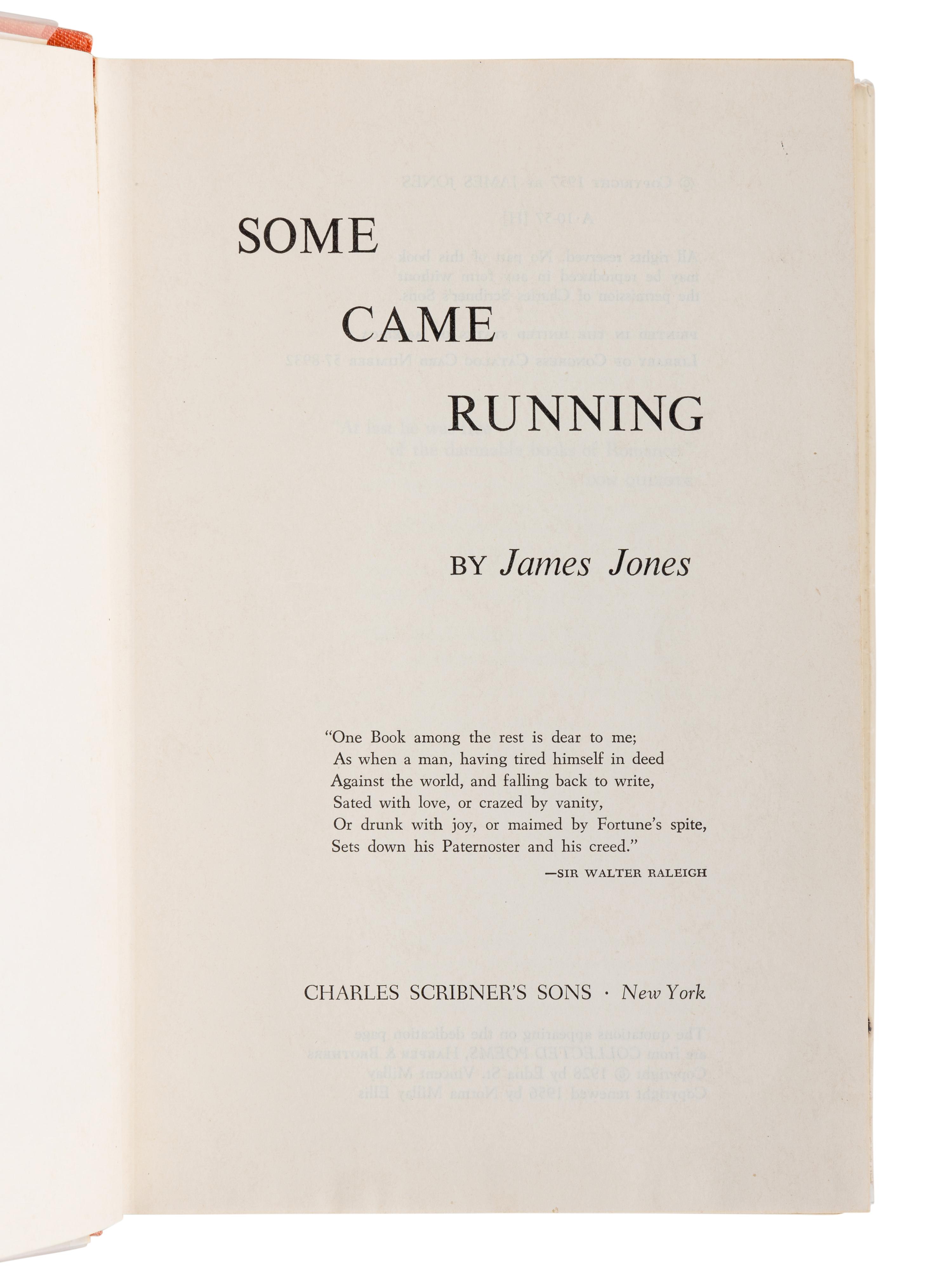 JONES, James (1921-1977). A group of 4 works, MOST FIRST EDITION, comprising: