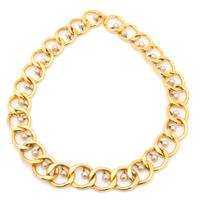 A Chanel Goldtone and Faux Pearl Link Belt, 31.5" x 1.5".