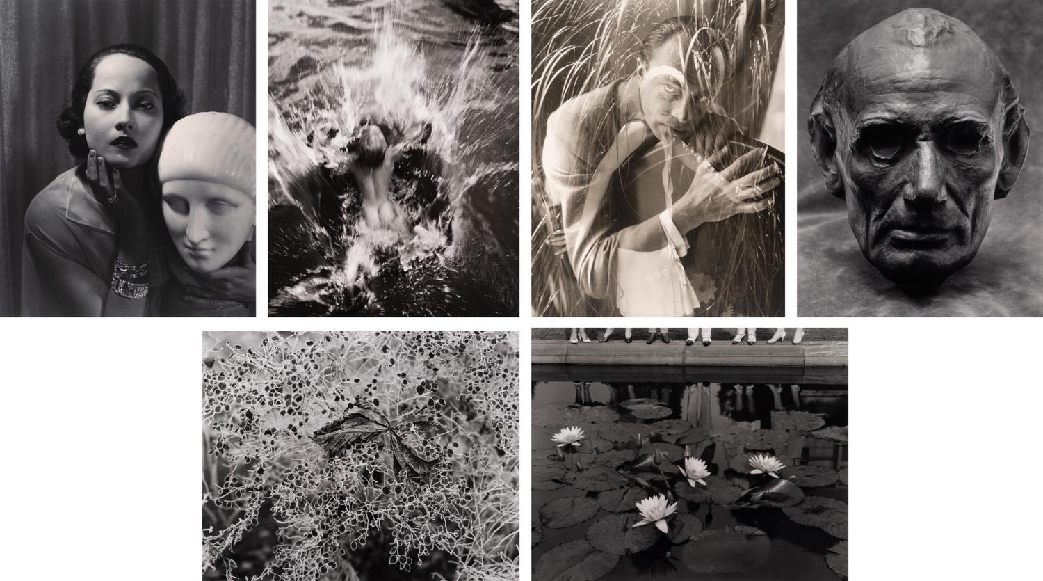 A group of six photographs (from Juxtapositions printed by George Tice with labels signed by George Tice and Joanna Steichen)