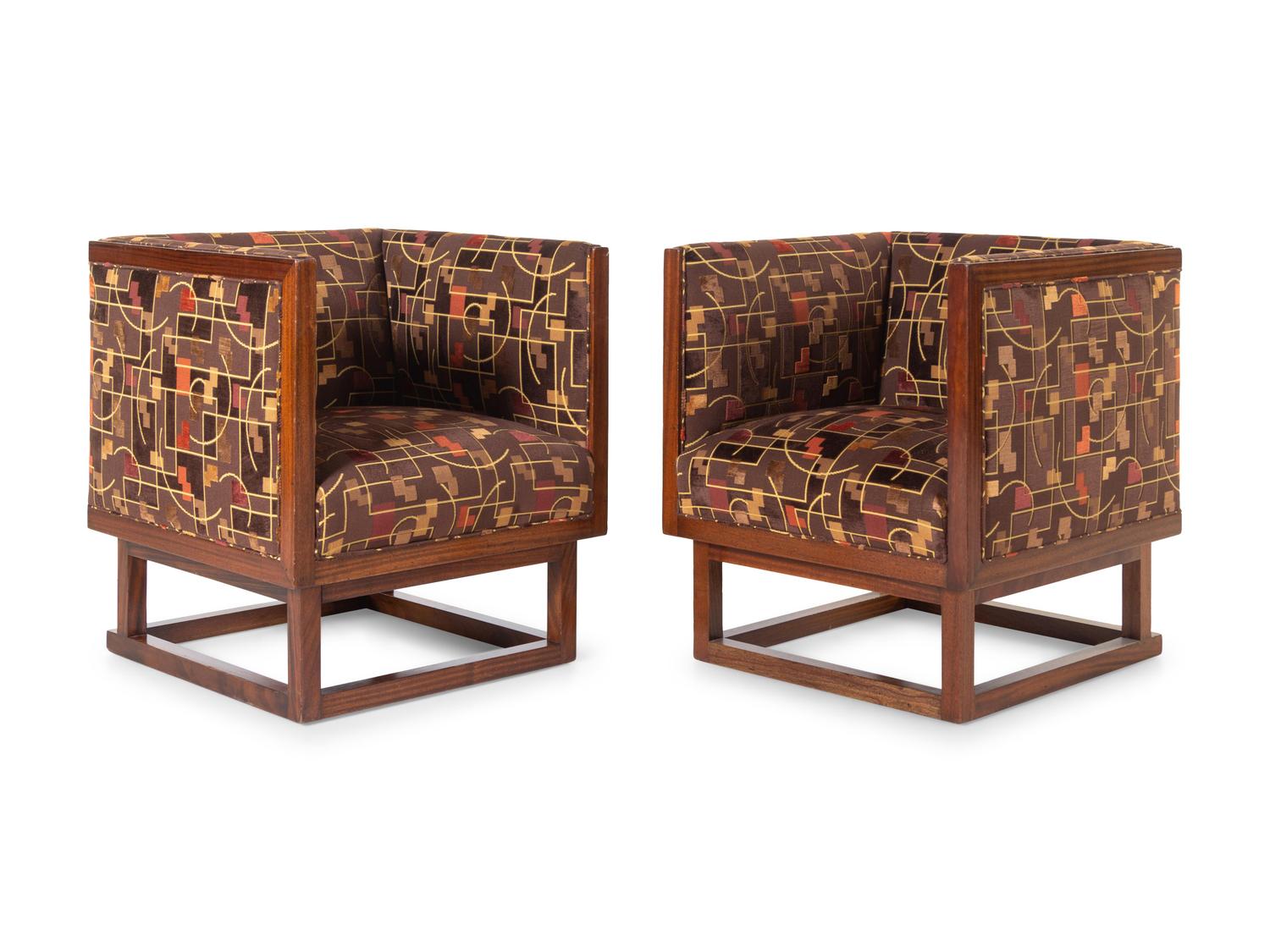Pair of Cabinett Lounge Chairs, c. 1990 Wittmann Mobelwerkstattten, Austria