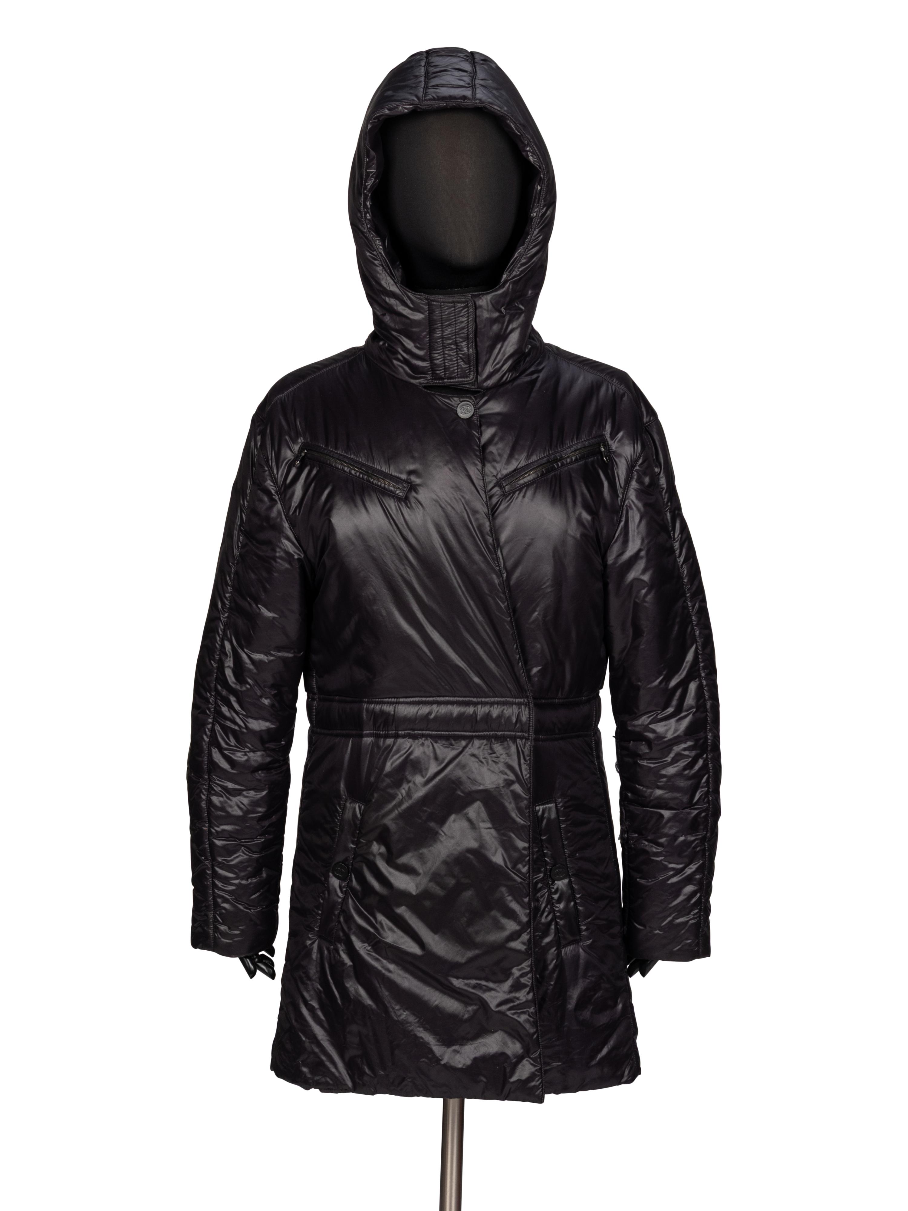 Chanel, Black Puffer Coat