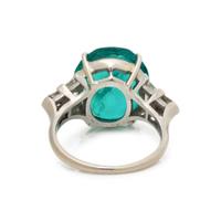 SHREVE & COMPANY, COLOMBIAN EMERALD AND DIAMOND RING