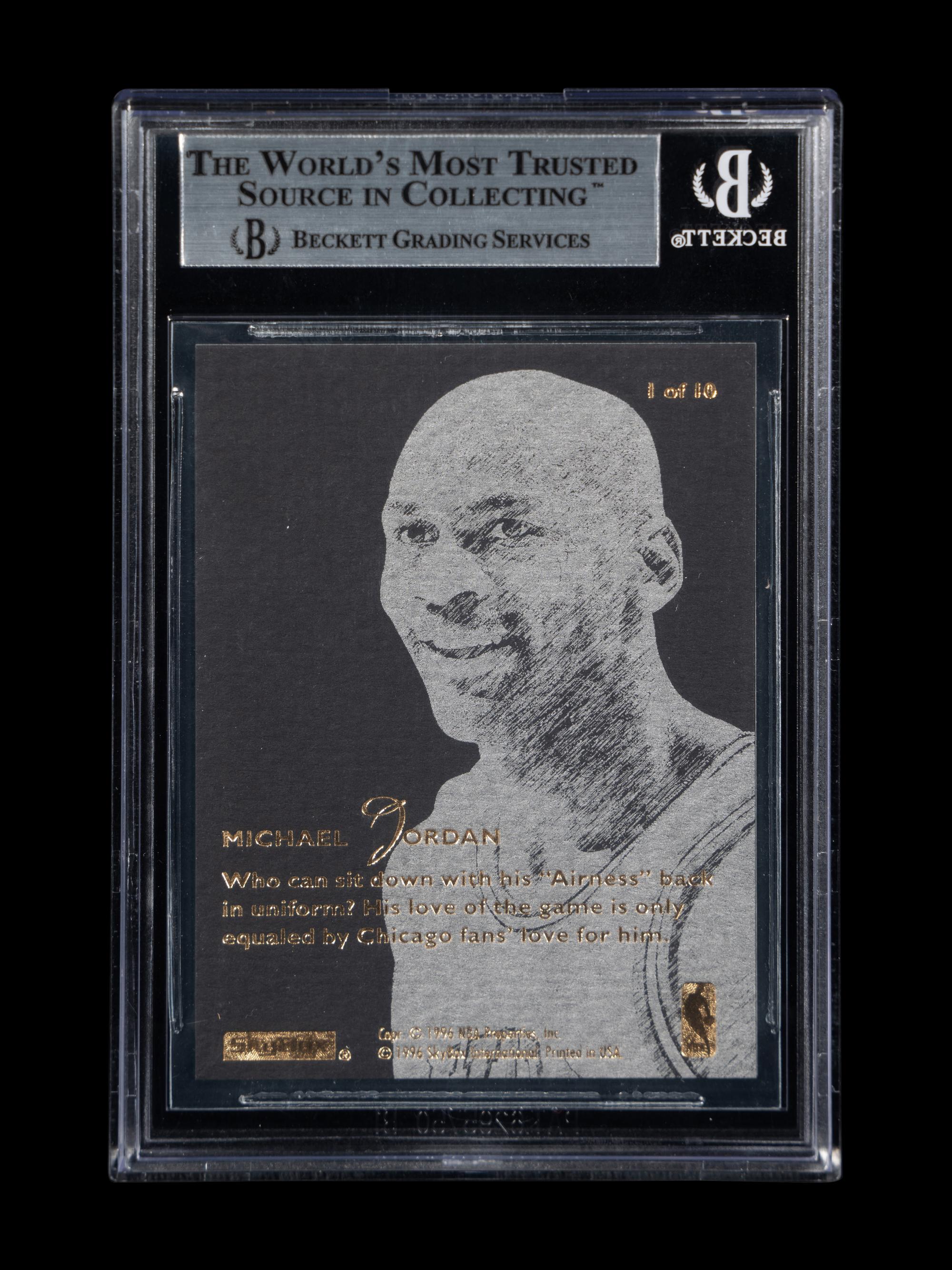 A 1995 Skybox E-XL Michael Jordan Natural Born Thrillers Basketball Card No. 1 (BGS 8.5 NM-MT+)