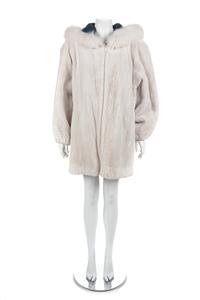 Shearling Lined Parka Coat, 1990-2000s