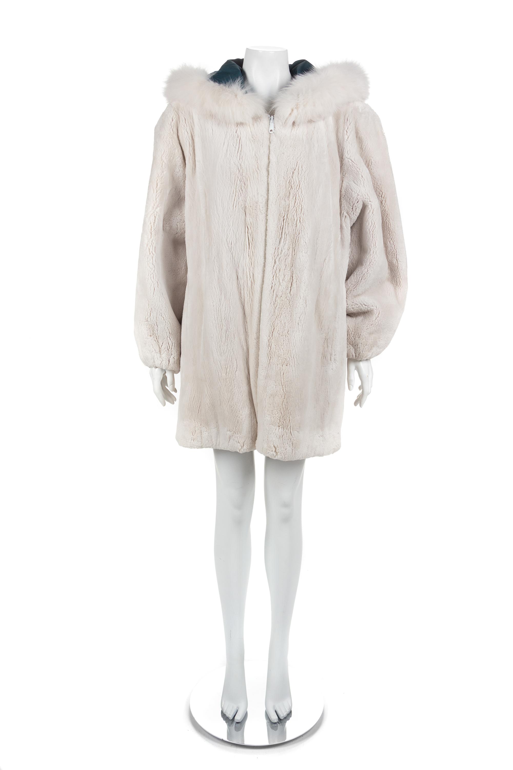 Shearling Lined Parka Coat, 1990-2000s