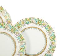 A Set of Twelve Davis, Collamore & Co. Minton Porcelain Dinner Plates