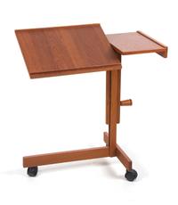 A Danish Modern Reading Table Height 28 1/2 x width 27 1/2 x depth 14 1/2 inches. — 20TH CENTURY