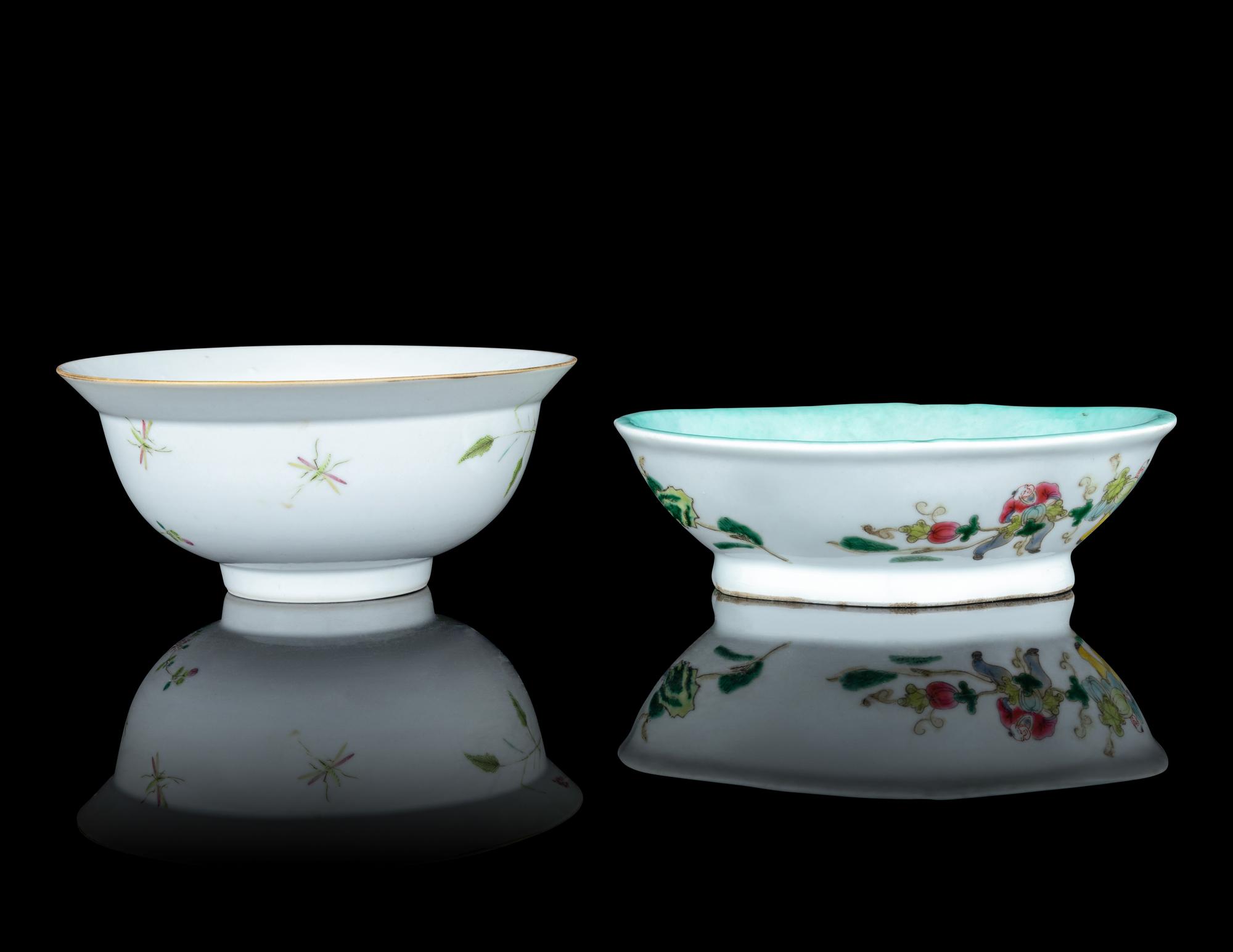 Two Famille Rose Porcelain Bowls