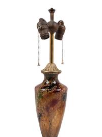An Austrian Style Glass and Gilt Metal Mounted Vase