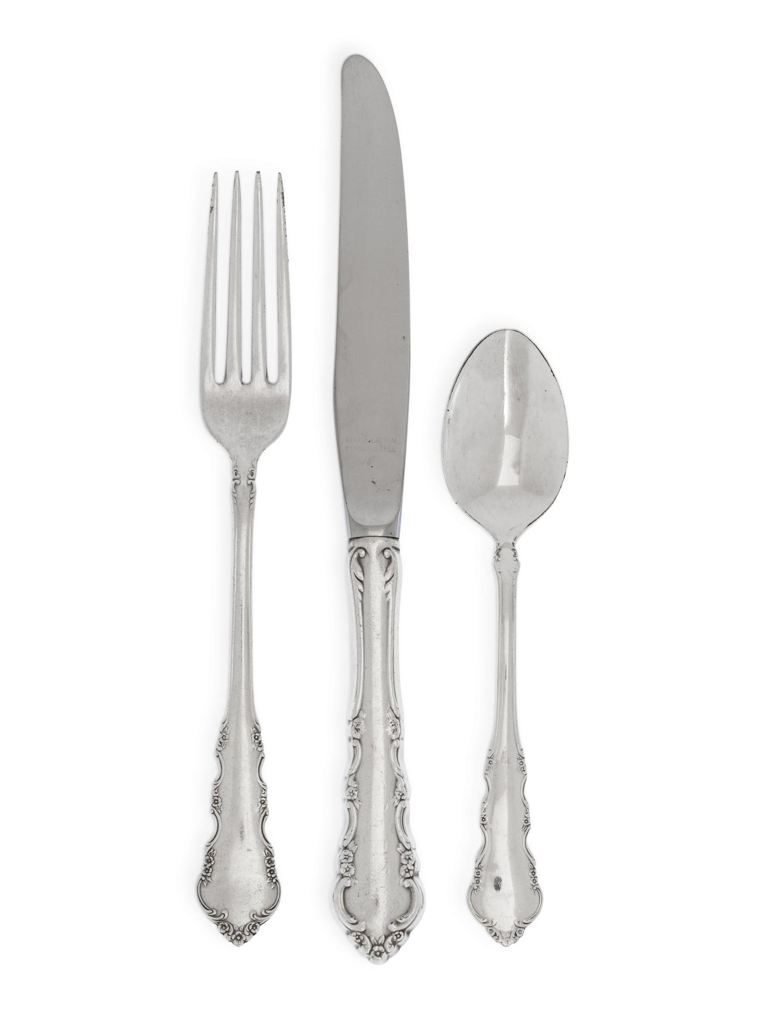 An American Silver Flatware Service