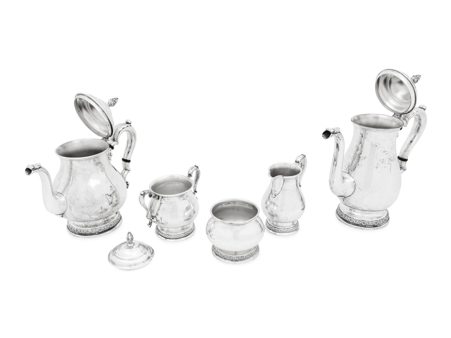 An American Silver Five-Piece Tea and Coffee Service
