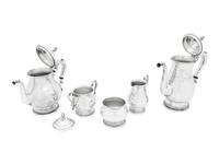 An American Silver Five-Piece Tea and Coffee Service