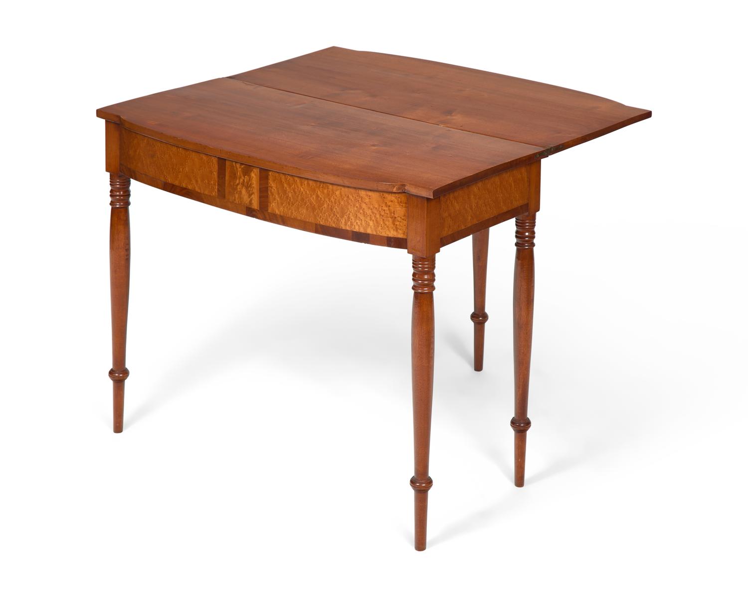 A Federal Inlaid Mahogany Card Table