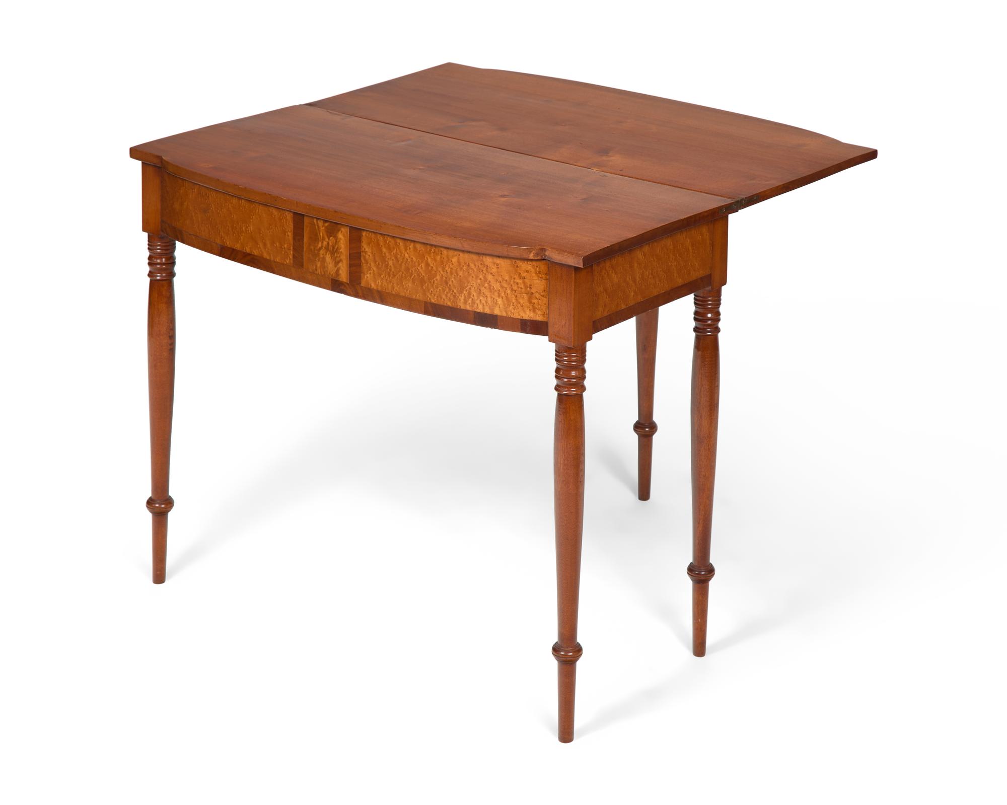 A Federal Inlaid Mahogany Card Table