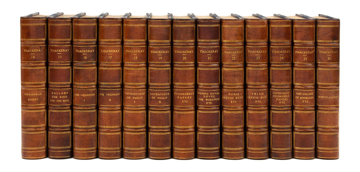 THACKERAY, William Makepeace (1811-1863). Works. London: Smith, Elder, & Co., 1910-1911.