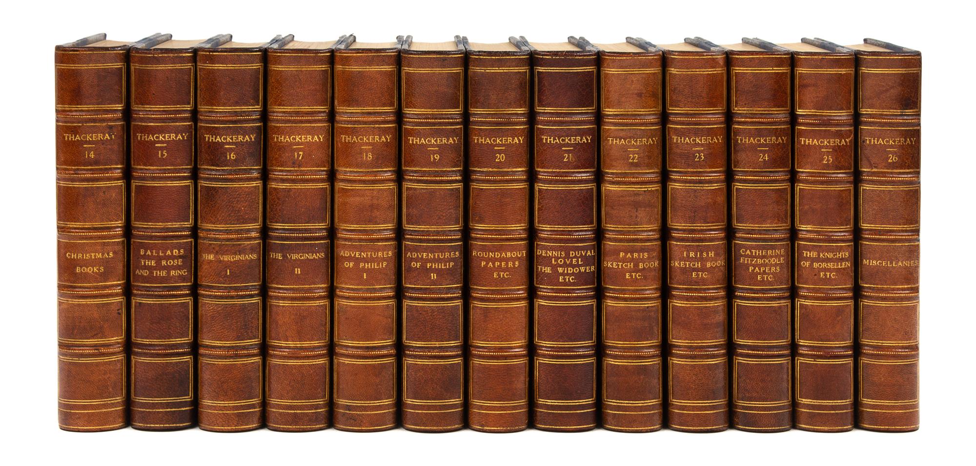 THACKERAY, William Makepeace (1811-1863). Works. London: Smith, Elder, & Co., 1910-1911.