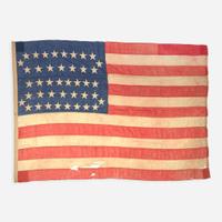 A 42-Star American National Flag commemorating Washington statehood 1889-1890