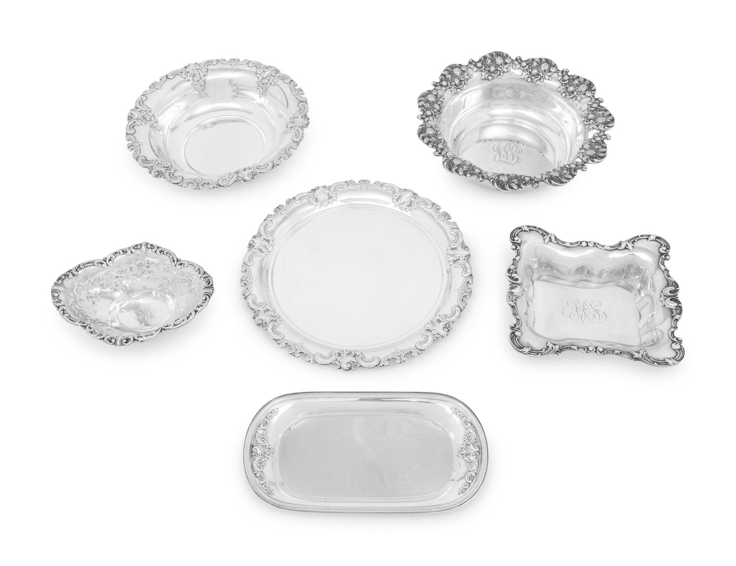 A Group of American Silver Table Articles