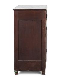 A Country Federal Cherrywood Two Drawer Jelly Cupboard
