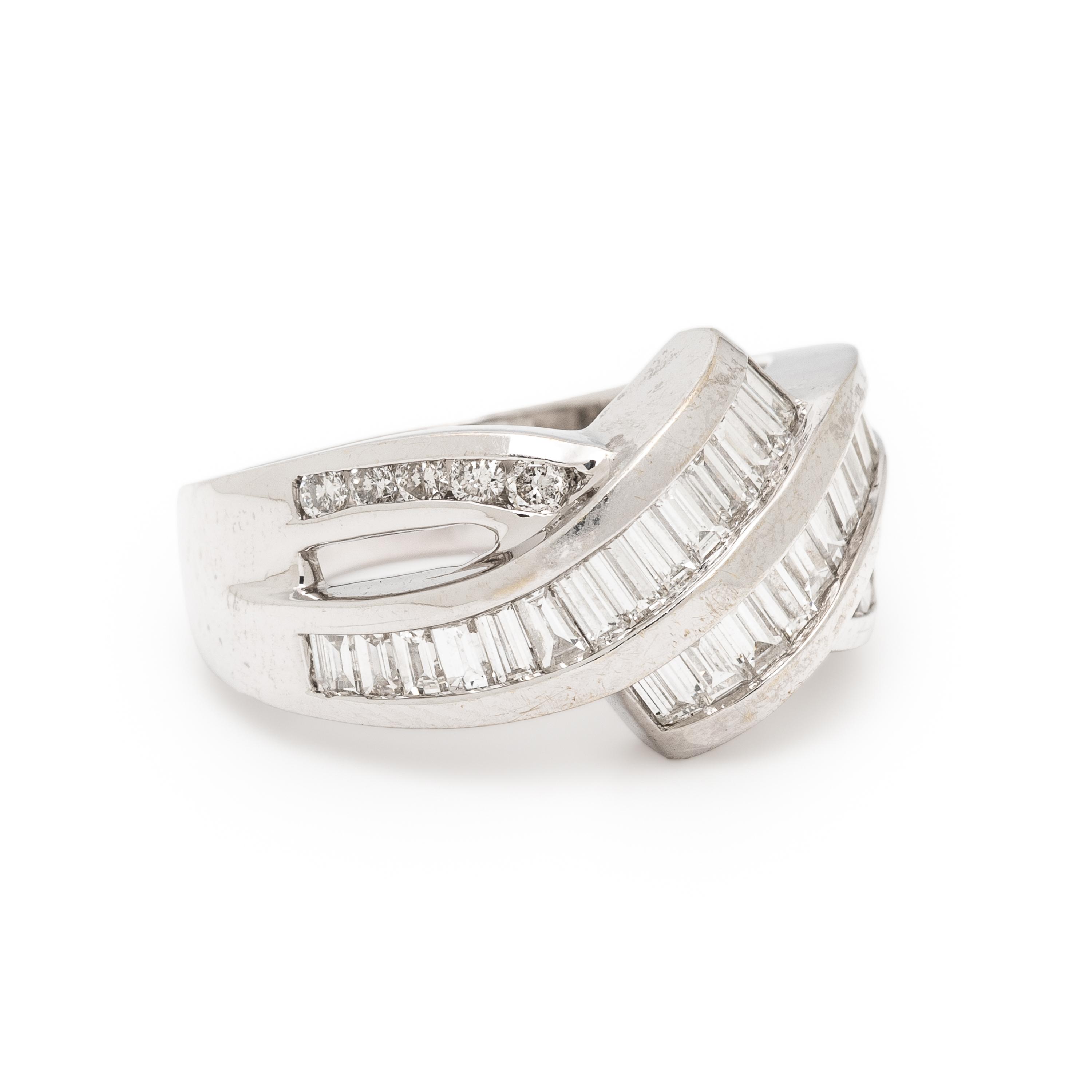 Diamond and White Gold Ring