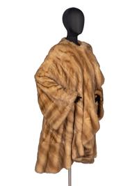 Revillon Golden Sable Draped Coat