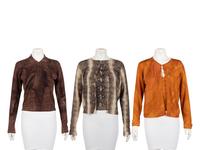 Five John Galliano Knit Pieces: Two Twin Sets and One Top, 2000s