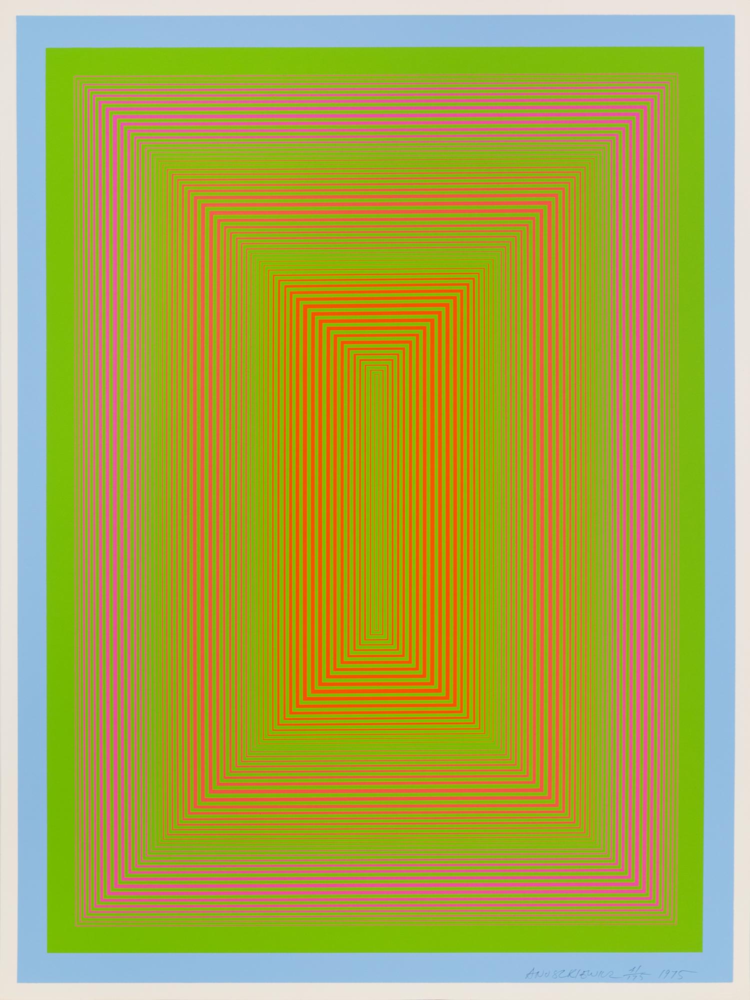 Richard Anuszkiewicz, (American, b. 1930), New Glory, 1975