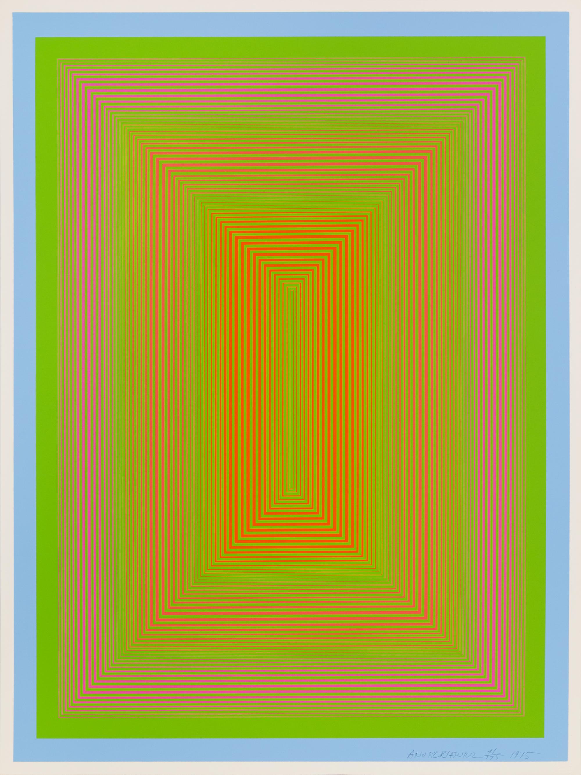 Richard Anuszkiewicz, (American, b. 1930), New Glory, 1975