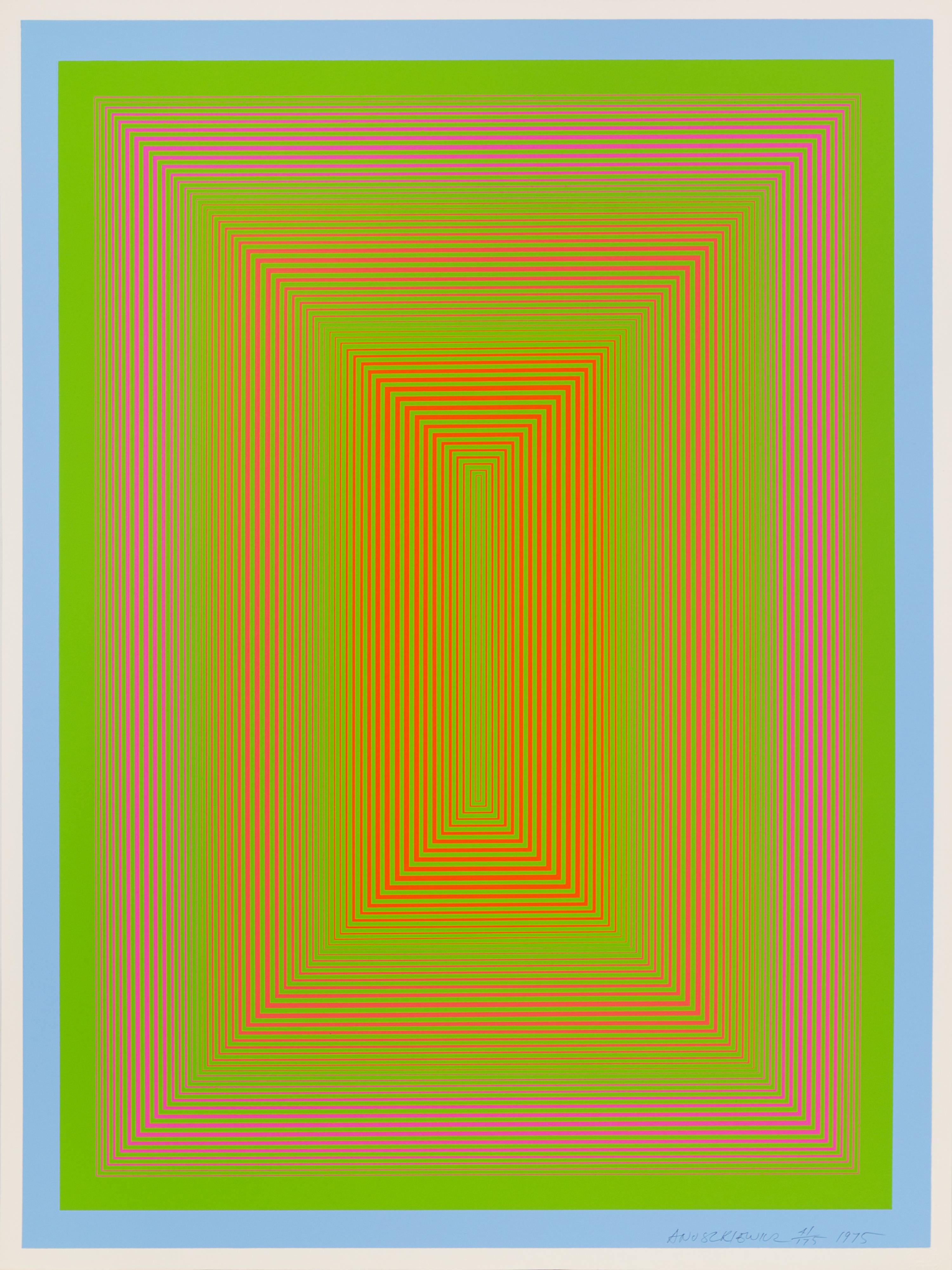 Richard Anuszkiewicz, (American, b. 1930), New Glory, 1975