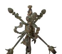 A Louis XVI Style Gilt Bronze Figural Chandelier