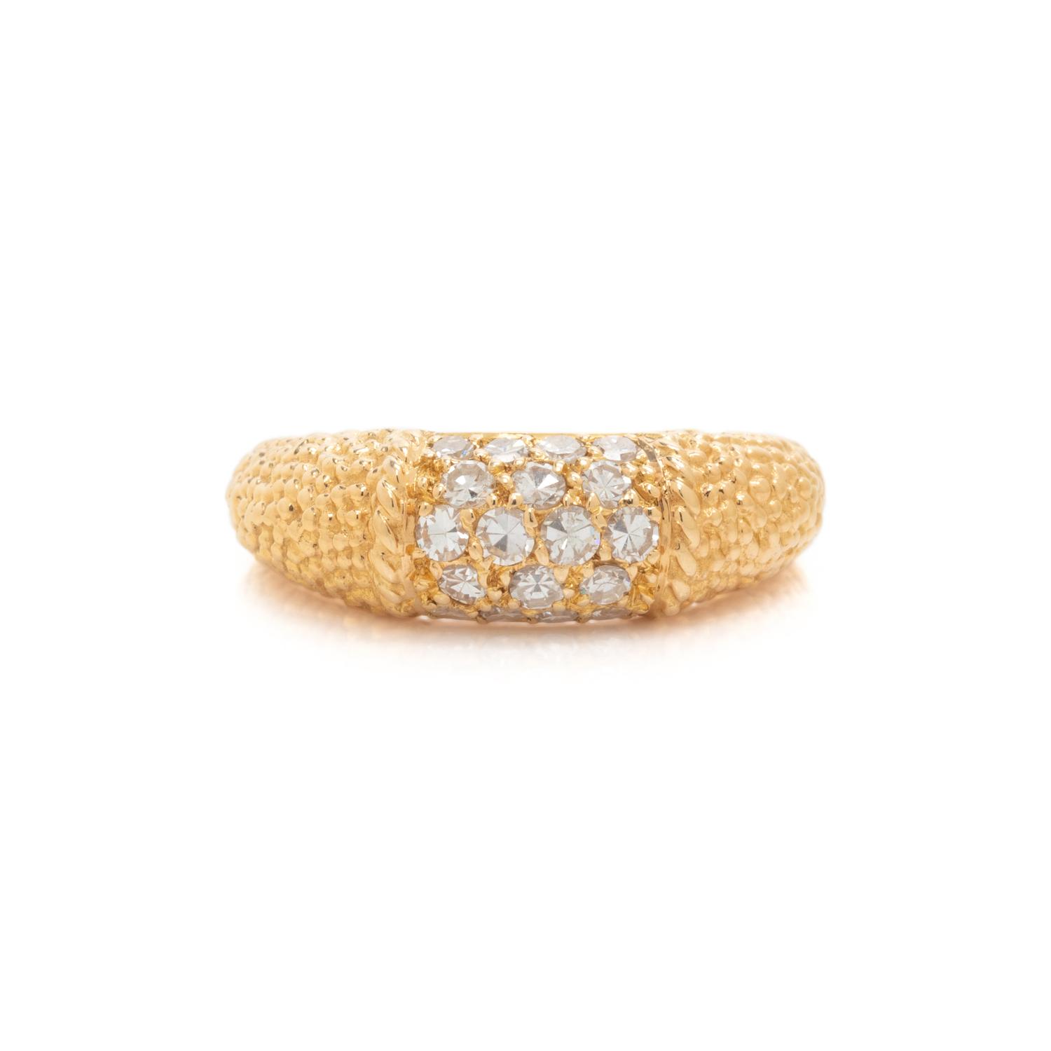 VAN CLEEF & ARPELS, YELLOW GOLD AND DIAMOND 'PHILIPPINE' RING