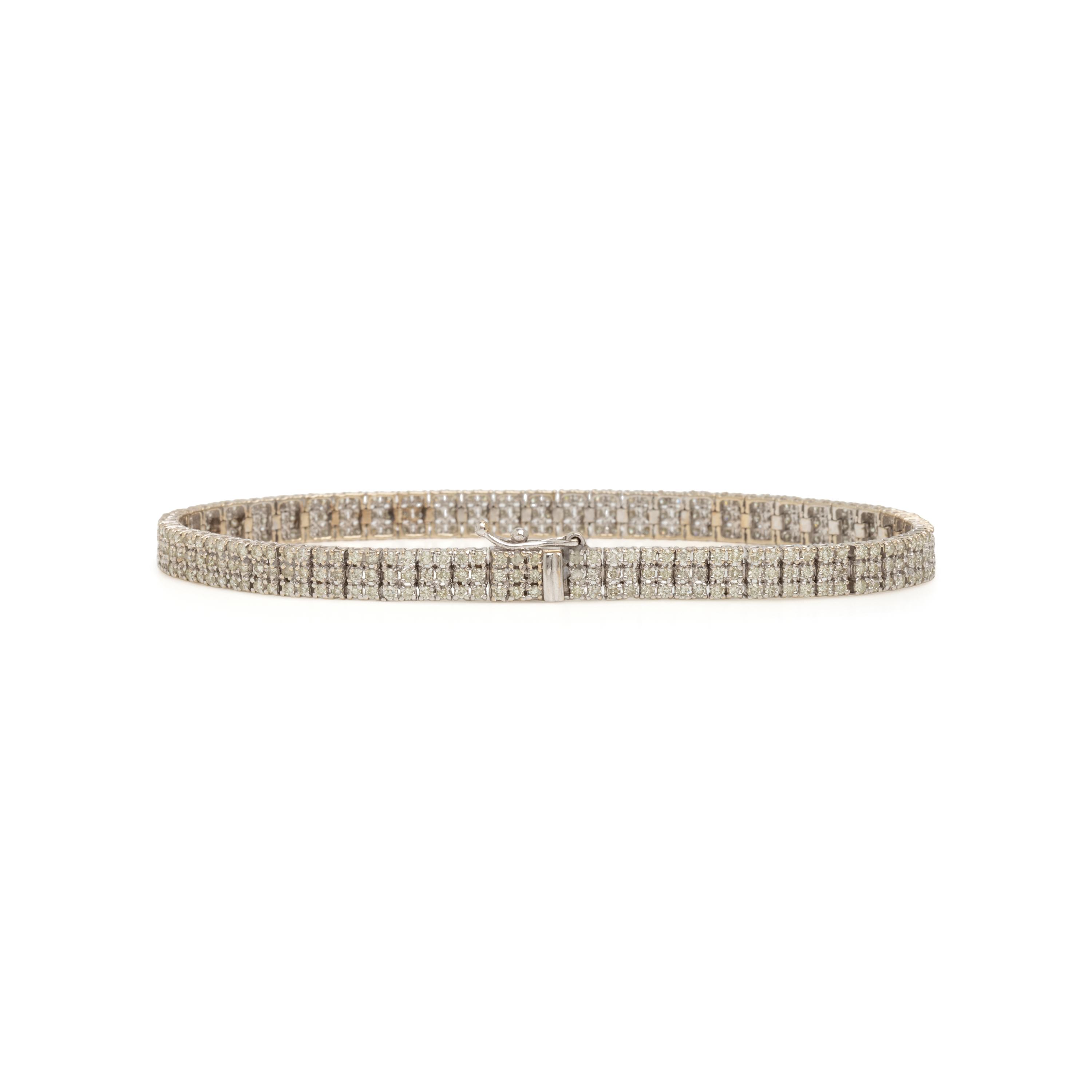 Diamond and White Gold Bracelet