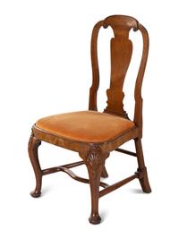 A Pair of George II Style Mahogany Side Chairs