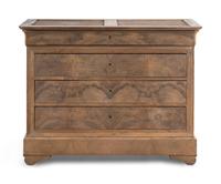 A Louis Philippe Figured Mahogany Chest of Drawers