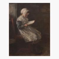 Robert Gemmell Hutchison (Scottish, 1855–1936) Seated Girl Reading