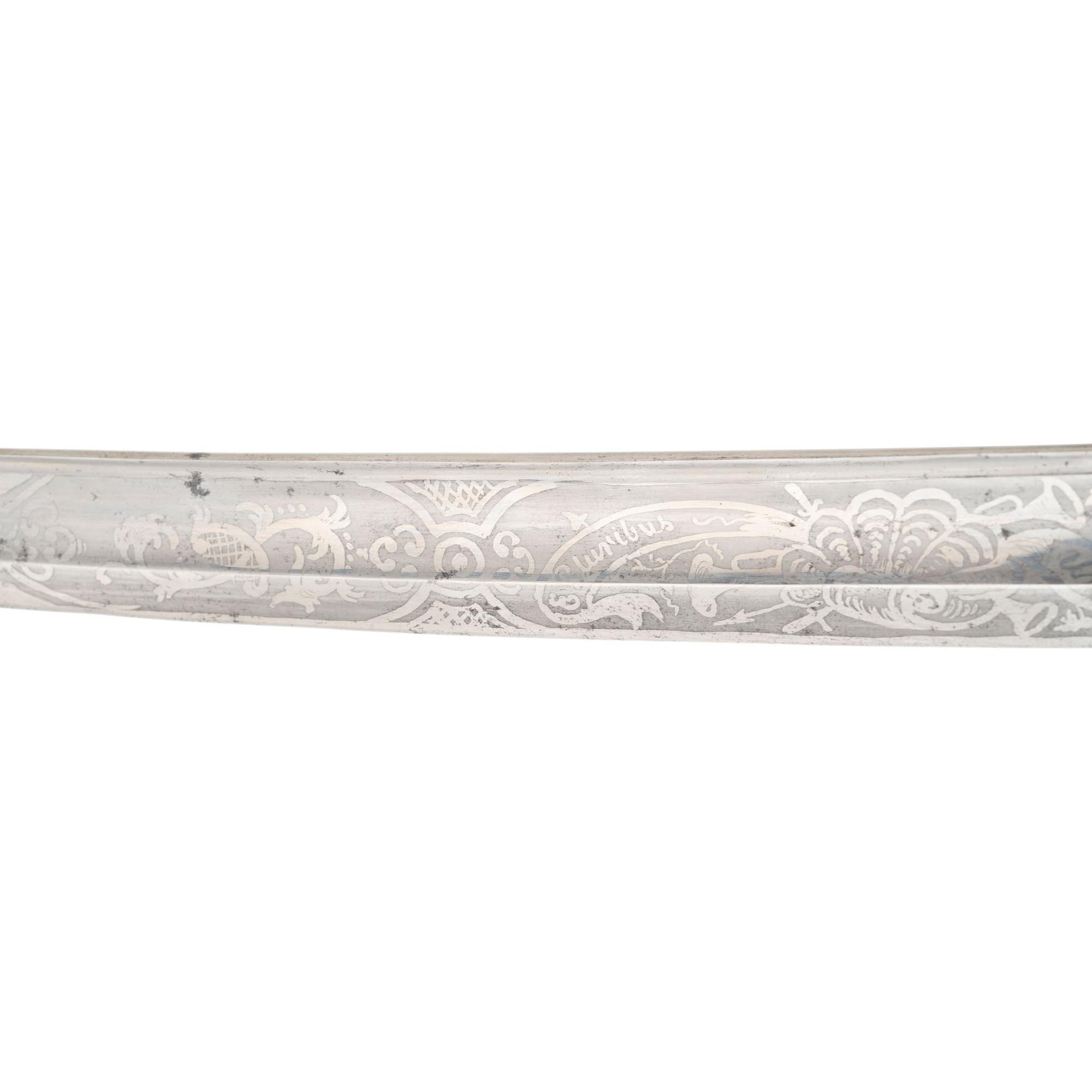 Published Tomes, Son & Melvain Field Grade Cavalry Officers' Sword Presented to Lt. Col. S.M. Fuller - 4th Maine Infantry